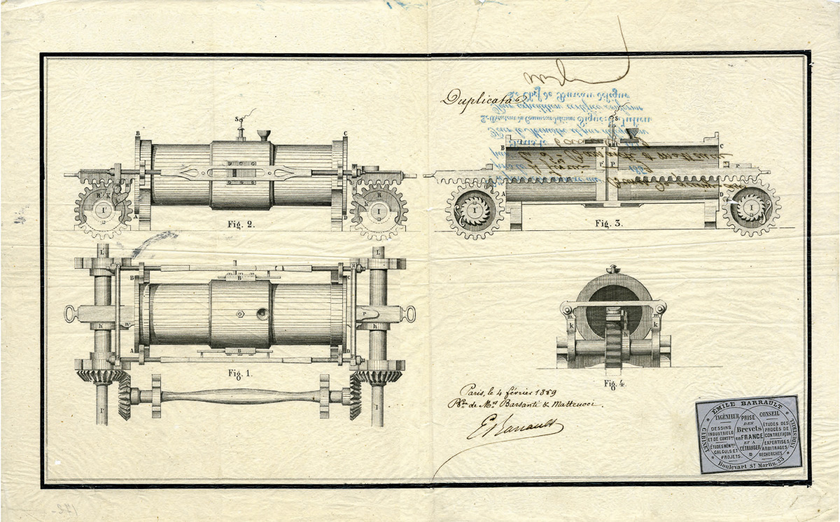 barsanti-matteucci_storia-invenzione-11 Progetto del motore a stantuffi contrapposti del 1858