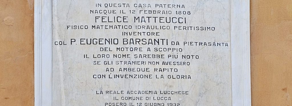Il restauro della lapide a Matteucci